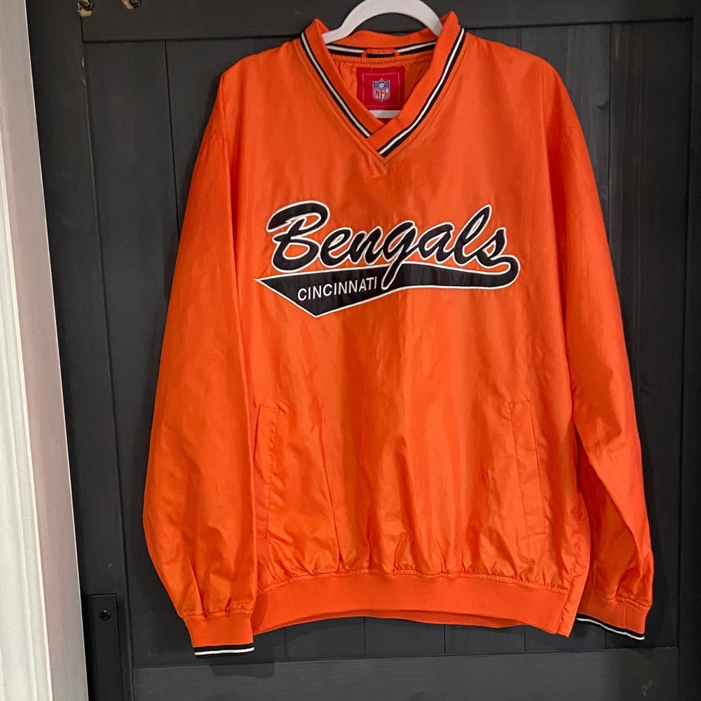 Vintage -CINCINNATI BENGALS MEN'S HIGH HEAT 1 PULLOVER JACKET